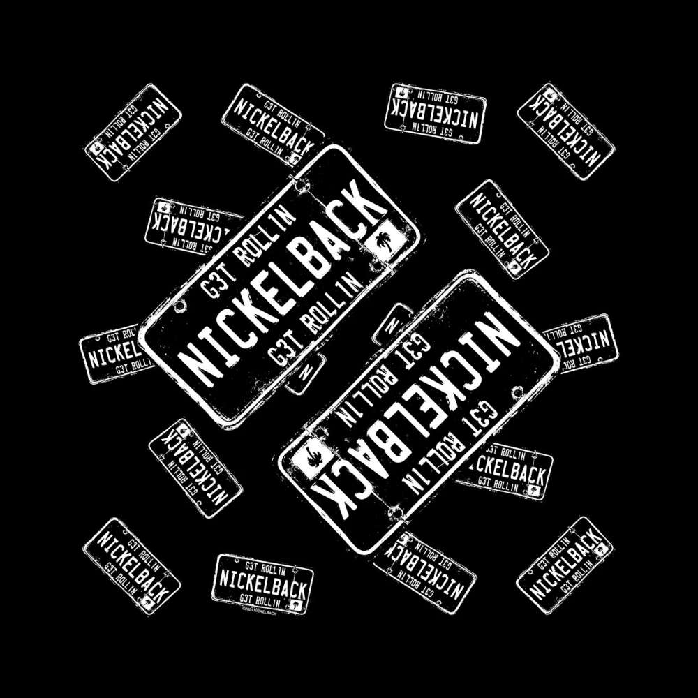 Nickelback - Get Rollin' Bandana - Black/White